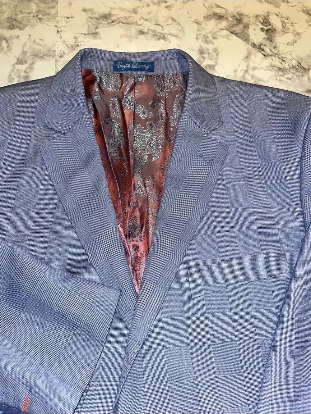 Gray Men's Two-Button Blazer by